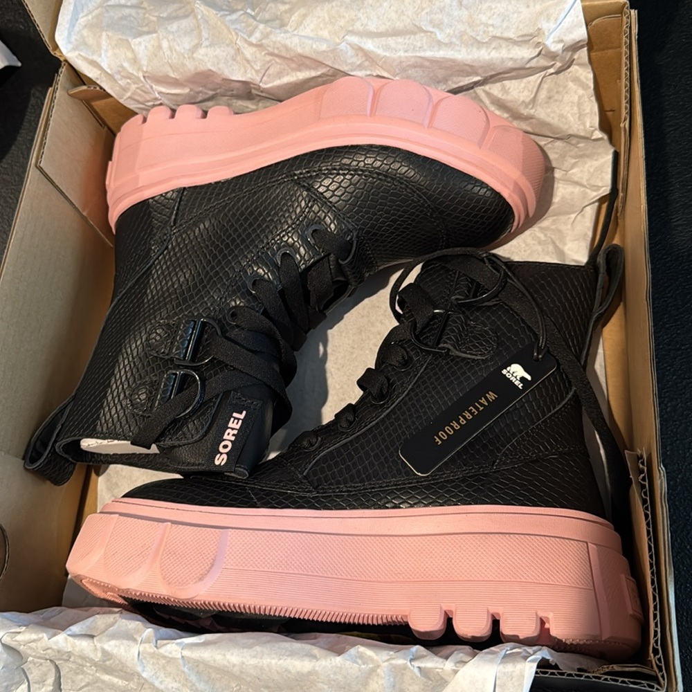 14. Sorel Women's Caribou Lace-up Wp Boots
Black and Vintage Pink Women's Boots - Picture 2 of 7